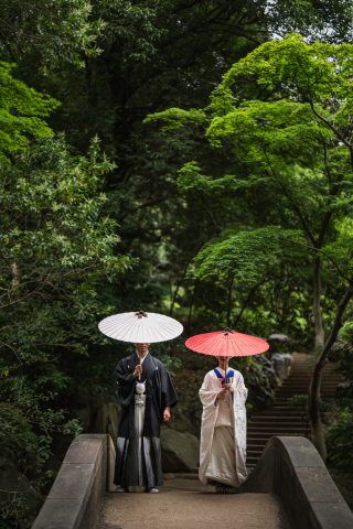 The oneday photo wedding_庭園・邸宅・神社仏閣ロケ（四季と伝統を感じる本格和装撮影）