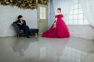 The oneday photo sweet_洋装スタジオ（天候に左右されないアンティーク空間で）