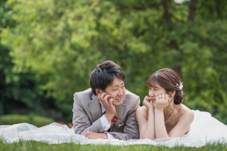 The oneday photo wedding_森ロケプラン（代々木・葛西臨海・水元公園で自然体の撮影）