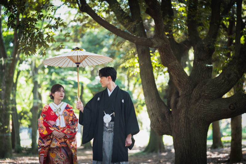 《7月末撮影まで限定》スタジオ撮影＋小物一式無料！【代々木公園ロケーション撮影（スタジオ撮影付き）】◎49,800円