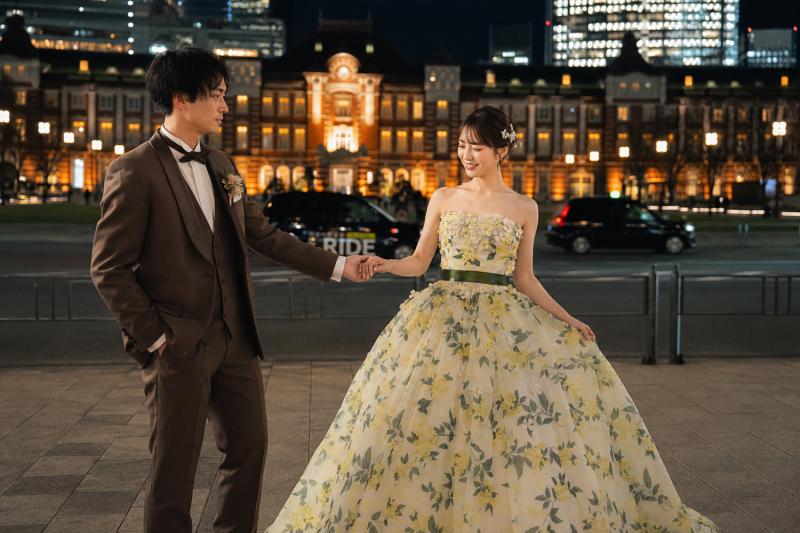 《8月末まで限定》特典あり♪【和装庭園ロケ(和装スタジオ付)&Sweetドレス|夜・3ロケ撮影】◎319600円→209800円