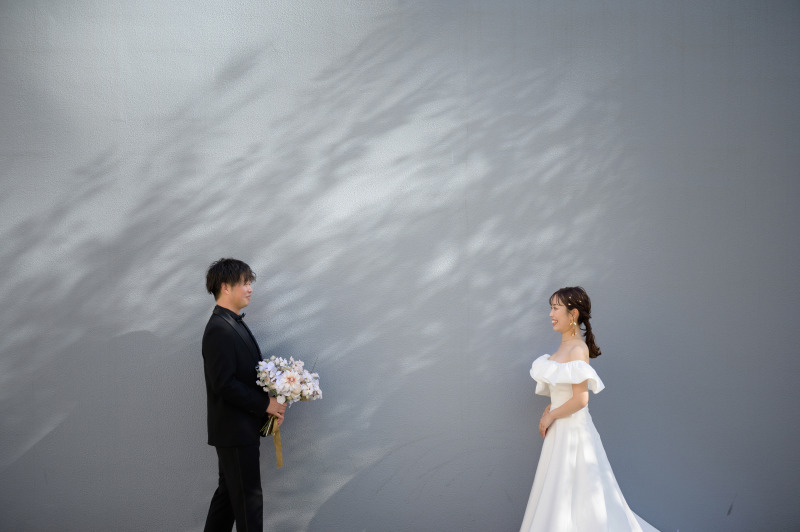 新郎さまからブーケのプレゼント