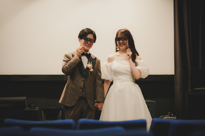 3Dメガネを使って♪