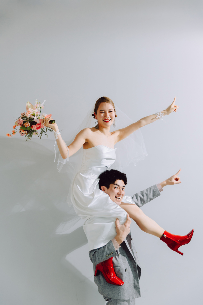 赤ブーツがポイント☆