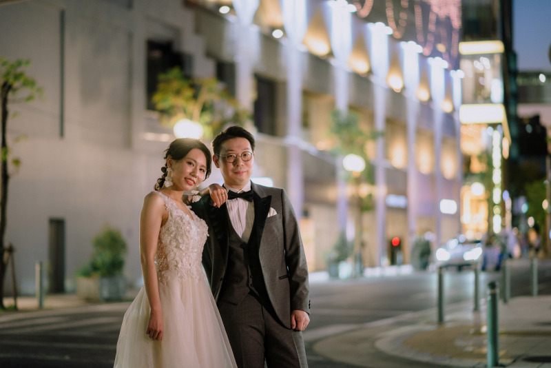 大人な雰囲気の旧居留地でナイトフォト