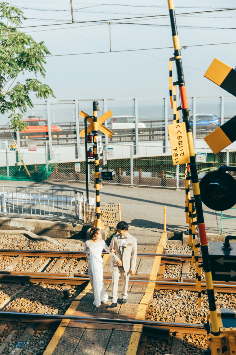 線路の先に海が見えるステキな場所