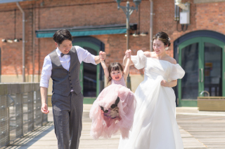 お子様も一緒に前撮り♪