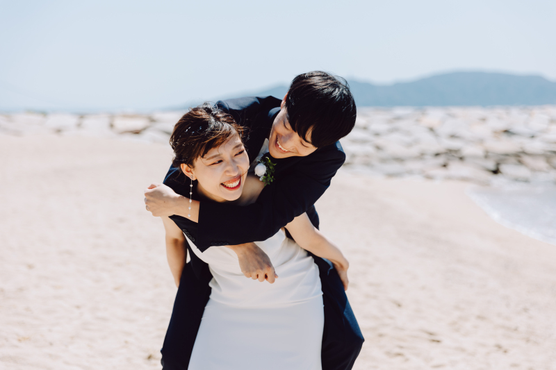 おんぶショット???