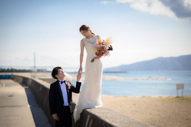 エスコートしながら♪