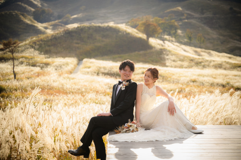 休憩しながら景色を楽しむ