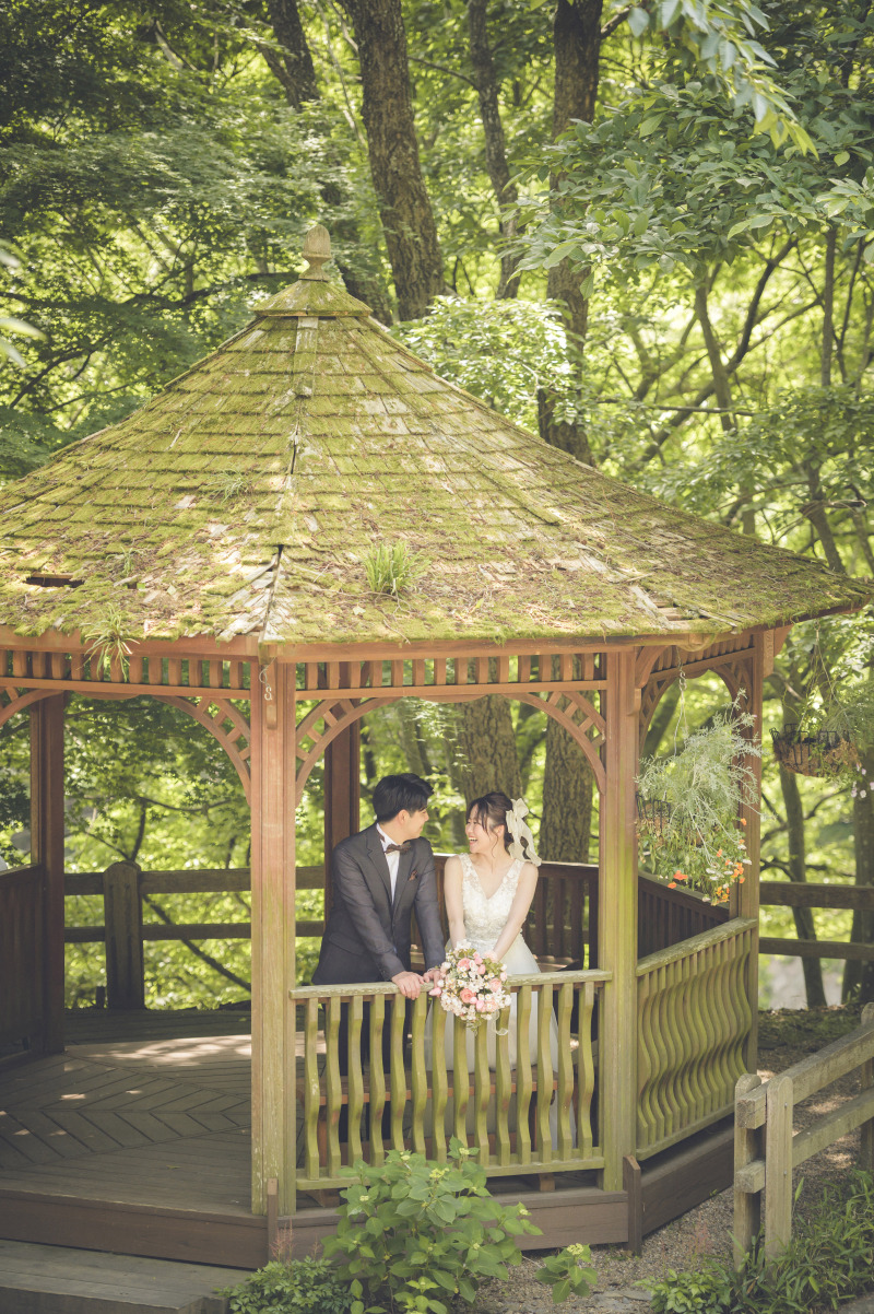 かわいい小屋で