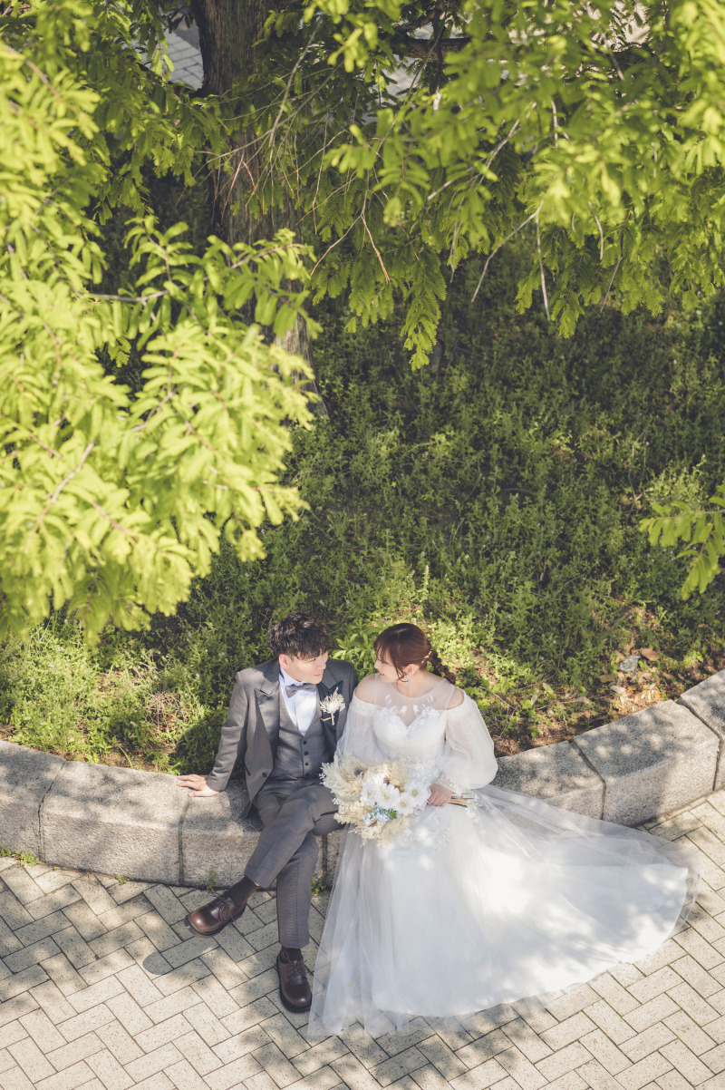 木の下で休憩がてら♪