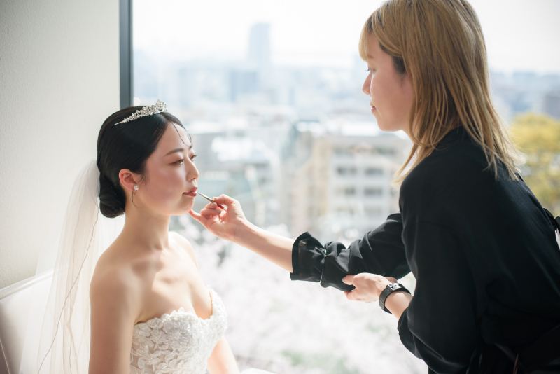 新婦様お支度ショット!