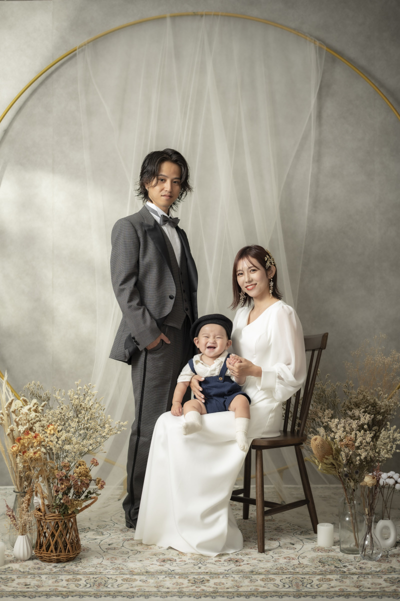スタジオならお子様との撮影も安心！