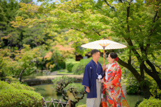 eneen wedding KOBE_【相楽園】四季折々の美景が楽しめる日本庭園で和装お洒落フォトを！