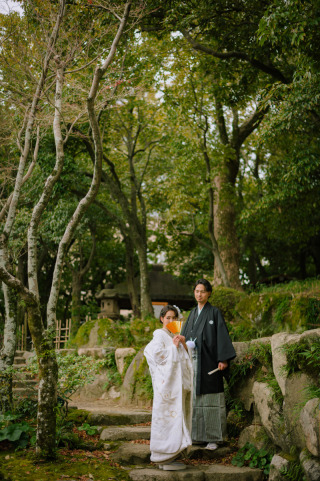 eneen wedding KOBE_【相楽園】四季折々の美景が楽しめる日本庭園で和装お洒落フォトを！