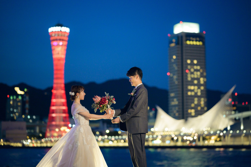 華やかに港を彩るハーバーランド