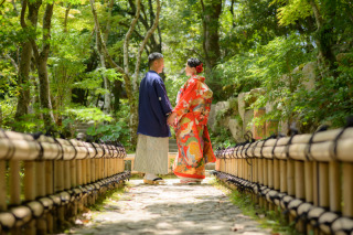 eneen wedding KOBE_【相楽園】四季折々の美景が楽しめる日本庭園で和装お洒落フォトを！