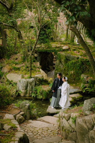 eneen wedding KOBE_【相楽園】四季折々の美景が楽しめる日本庭園で和装お洒落フォトを！