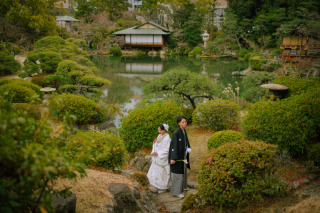 eneen wedding KOBE_【相楽園】四季折々の美景が楽しめる日本庭園で和装お洒落フォトを！