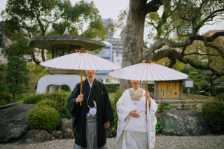 eneen wedding KOBE_【相楽園】四季折々の美景が楽しめる日本庭園で和装お洒落フォトを！
