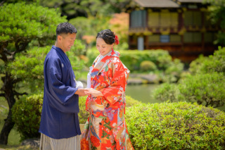 eneen wedding KOBE_【相楽園】四季折々の美景が楽しめる日本庭園で和装お洒落フォトを！