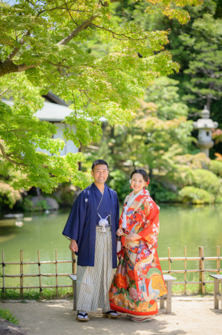 eneen wedding KOBE_【相楽園】四季折々の美景が楽しめる日本庭園で和装お洒落フォトを！