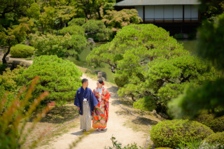 eneen wedding KOBE_【相楽園】四季折々の美景が楽しめる日本庭園で和装お洒落フォトを！