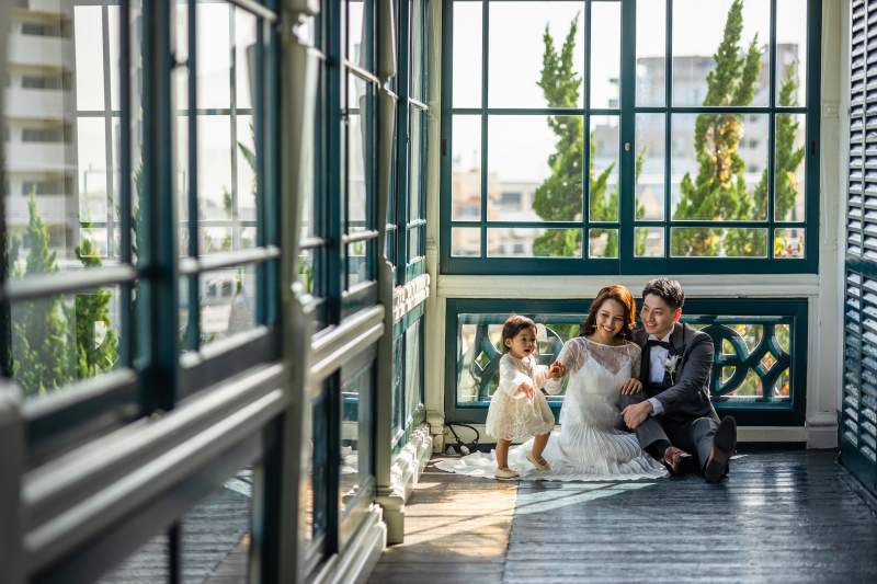 お二人はもちろん、お子様だってその日の主役です。いつか見せてあげるアルバムに、かわいらしい思い出を添えて♪