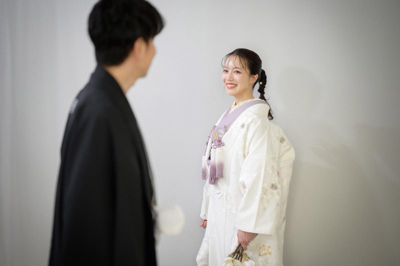 【スタジオで撮れる】貸し切りスタジオで二人だけの空間♪スタジオ｜和装1着★美肌補正付・全データ追加料金なし♪