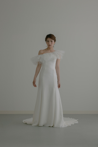 【ドレスショップレンタル】マットサテンマーメイド