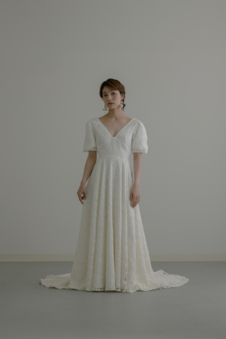 【ドレスショップレンタル】フラワーレース