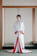 【衣装店レンタル/白無垢】No. 284（裏赤花車）