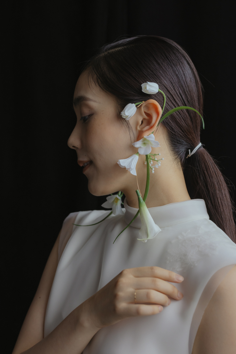 flower ear cuffs「２」