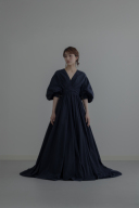 【ドレスショップレンタル】濃紺タフタ