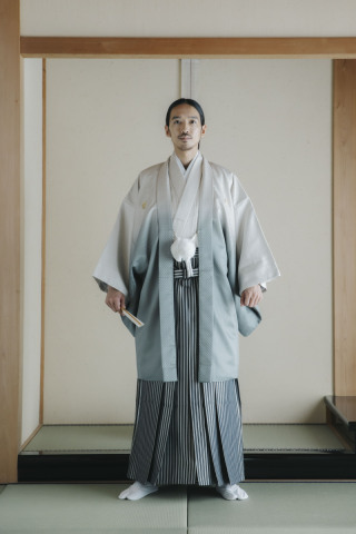 【Sui /紋付袴】シルバーグラデーション