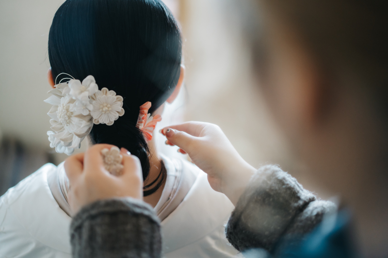 まずはご実家で家族にお披露目!