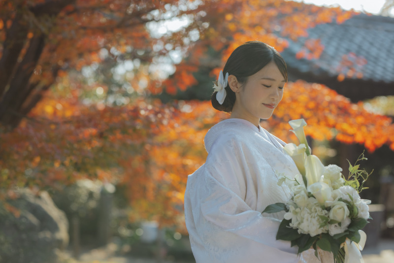 白無垢とブーケ