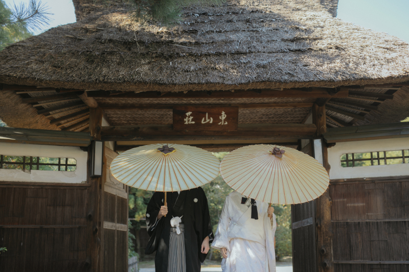 東山荘での撮影でした