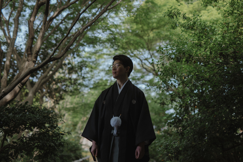 新郎様、静かな時間