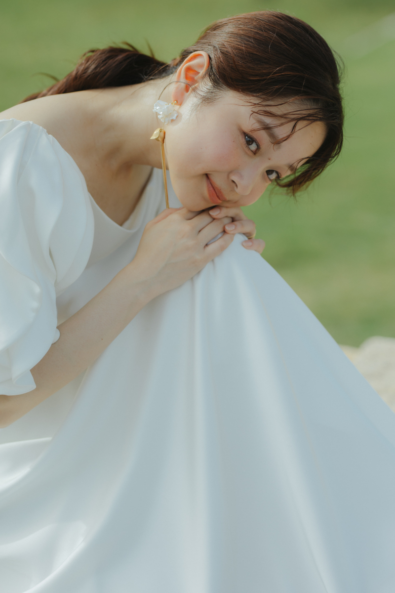 飾らない笑顔で