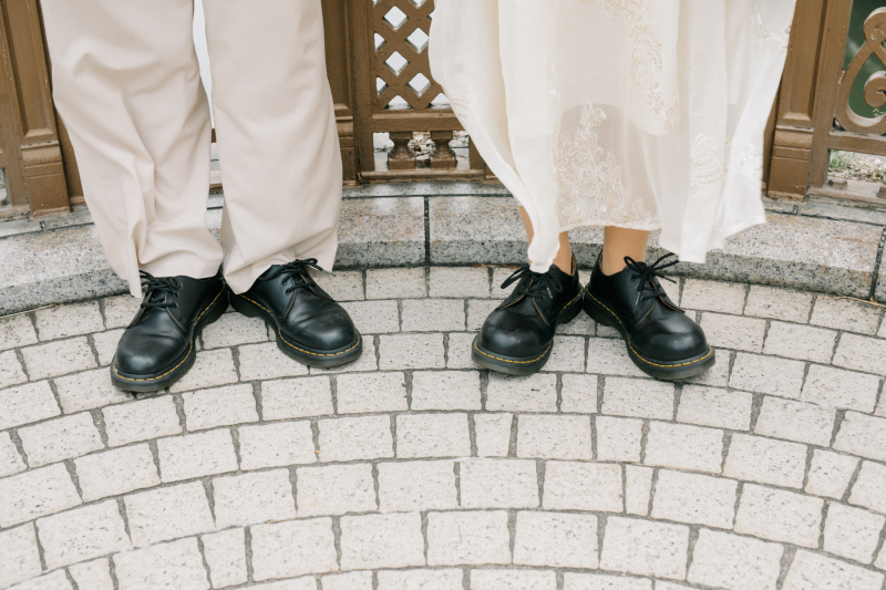 おそろいのブーツ