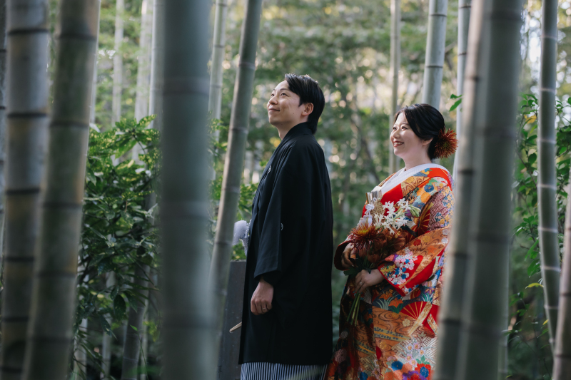 屋外でも「和」の要素をとりいれて