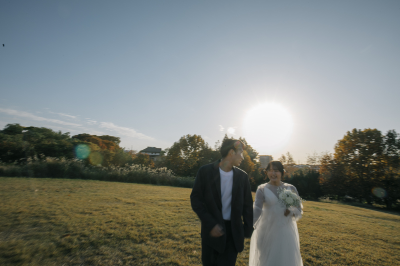 ドレスに着替えて