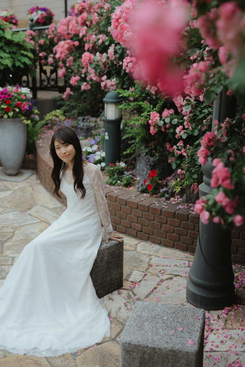 座ったカットも