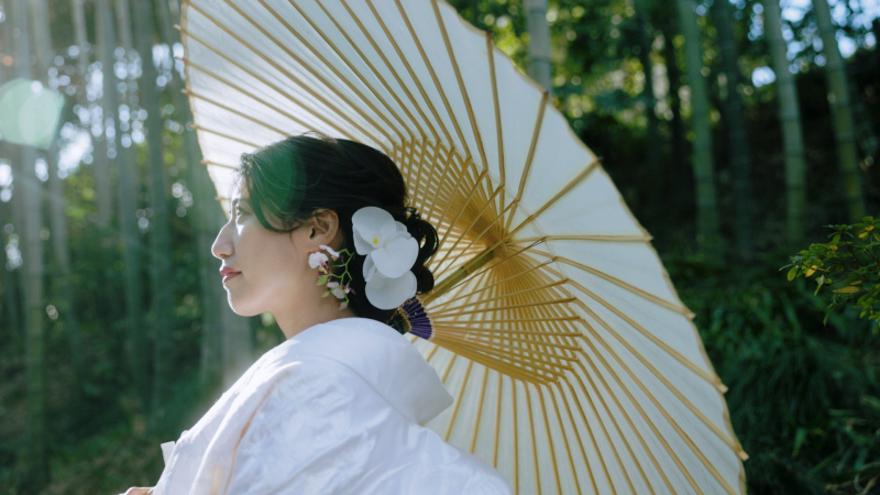 冬に光と和の美しさを。花や木々の色だけではなく光も季節ごとに異なります。その日の光は写真よりも映像の方がより美しく残すことができます。季節と美しさを感じられるイメージカットが得意です。