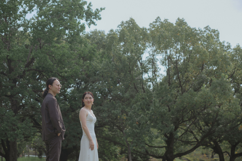 【ドレス1着】洋装ロケーション撮影【スタジオ近くの公園にて撮影/新婦様ドレス、ヘアメイク、着付け、データ料込み】