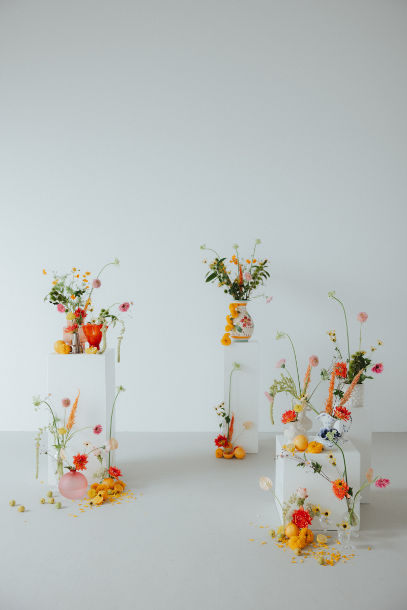 【スタジオドレス1着プラン】Flower design photo【ドレス代込み】