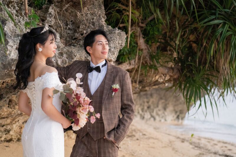 空と海、そして夕陽に祝福されて