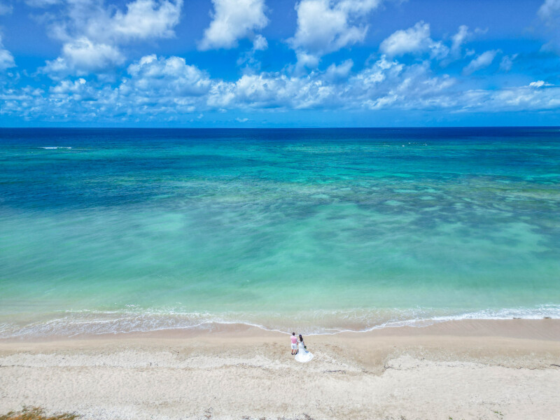 家族で迎える、海色のフォトウエディング